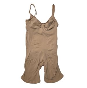 Skims Seamless Sculpt Mid Thigh Bodysuit Body Shaper Sculpting Clay 3X NWOT